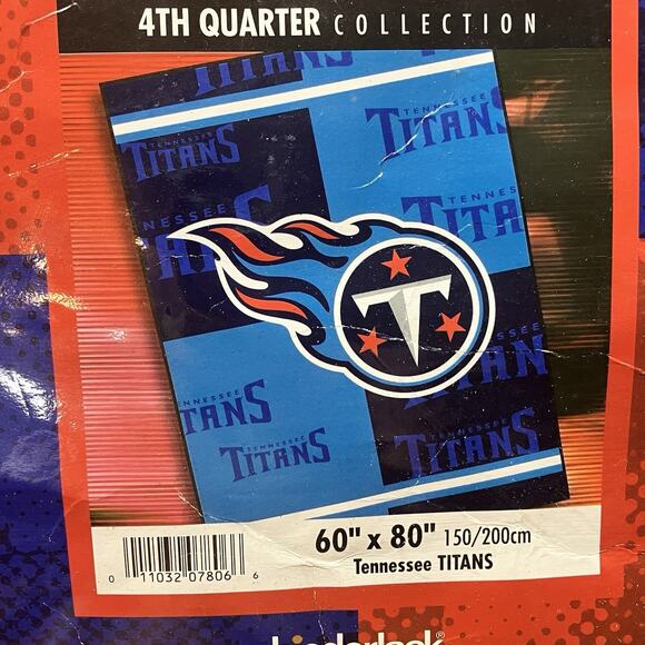 Tennessee Titans BRAND NEW VTG Deadstock Biederlack Stadium Blanket  60”x 80” - Picture 3 of 6